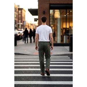 Dickies Duck Canvas Carpenter Pants Mens 40 X 30 Green Distressed Faded Work